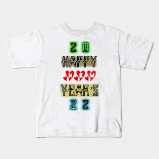 happy new year's 2022 for couple Kids T-Shirt